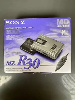 Sony MZ-R30 Portable MiniDisc Recorder With Original Box And All Accessories  • £50