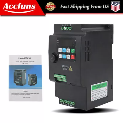 3KW Variable Frequency Drive Inverter Converter 220V 4HP 1 To 3 Phase VFD New • $97.85