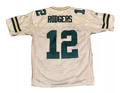 Aaron Rodgers — Green Bay Packers Reebok Stitched Jersey — Size 48 • $44.99