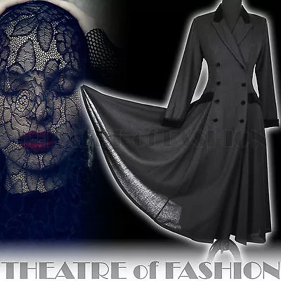 £575 • Buy COAT DRESS VINTAGE VICTORIAN 40s LAURA ASHLEY RIDING 10 8 EDWARDIAN MISTRESS 
