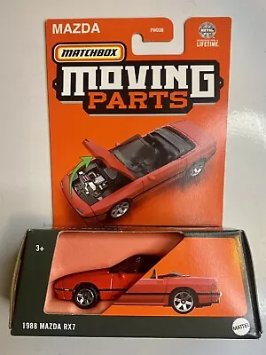 2024 MATCHBOX Moving Parts - 1988 Mazda RX7  (Red - Opening Hood) • $13