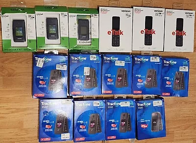 Tracfone Alcatel MY FLIP 2 Cricket Debut Verizon ETalk Flip Phones Lot **READ** • $149.99