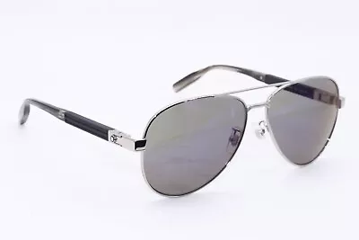 Mont Blanc Mb 0032s 002 Silver Brown Horn Authentic Frames Sunglasses 61-14 • $168.75