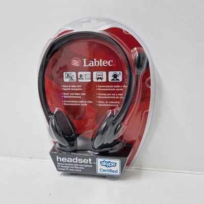 £16.99 • Buy Labtec Headset 242 Skype Certified - Full Stereo Sound - Noise Cancellation