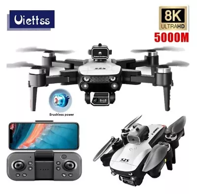 8K HD Drone: Ultra-Stable 25 Min Flight Brushless Motor • £67.99