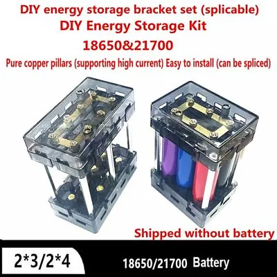 1 Set 12V 24V 48V DIY Spliceable Solderless Battery Box Battery Holder Case ASUK • £15.40