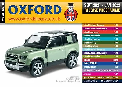 £1.05 • Buy Oxford Diecast Catalogue September 2021 - January 2022  ND9001