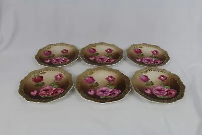 C T Altwasser Carl Tielsch C.T. Germany 5 3/4  Scalloped Plate Dish Rose Flowers • $130