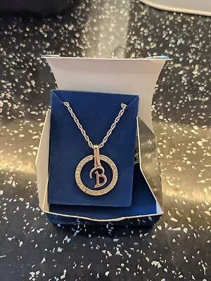 £3 • Buy Avon Initial B Silver Colour Necklace, Bnib