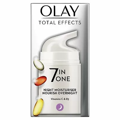 Olay Total Effects Night Moisturiser 7-In-1 Cream 50 Ml • $32.99