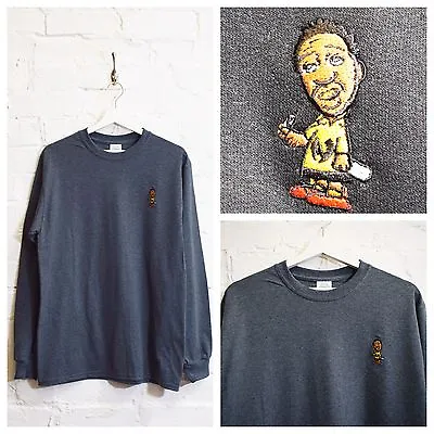 Actual Fact ODB X Charlie Brown Dark Heather Hip Hop Long-sleeved Tee T-shirt • £23