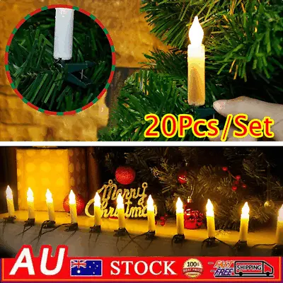 20pcs LED Clip-On Christmas Tree Candle Xmas Holiday HOT SALE • $17.95