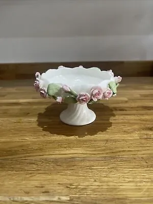 M & S Pedestal Bon Bon Dish Marks And Spencers Victoria Rose China • £9