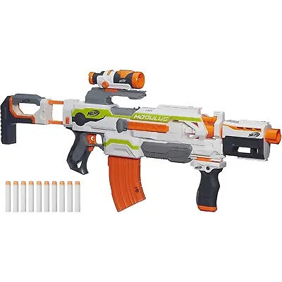 Nerf N-strike Modulus Ecs-10 Motorized Blaster Scope Grip Barrel Stock New B1538 • $199