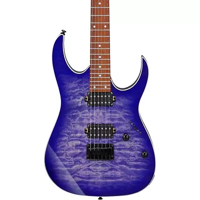 Ibanez RG421QM Quilted Maple Top Electric Guitar Cerulean Blue Burst • $399.99