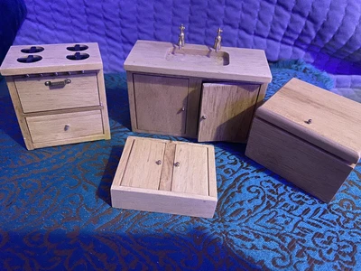 £9.99 • Buy Dolls House Emporium Sink Unit, Cooker And Storage Box