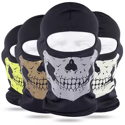 Balaclava Face Mask Windproof Warm Skull Tactical Hood Motorcycle Full Face Mask • $1.99
