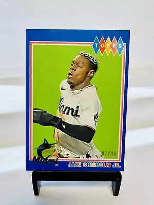 Jazz Chisholm Jr Topps Brooklyn Collection 2022 Blue SP Marlins Star #/40 • $19.95