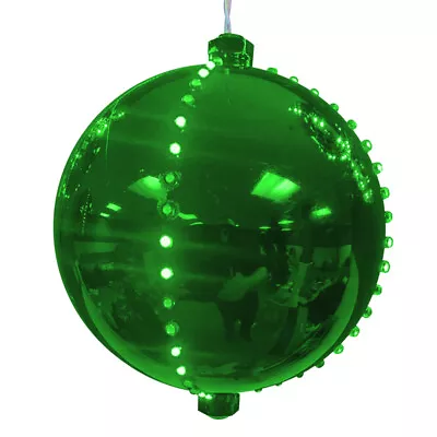 Celebrations ORN6-GRGR Green LED Light Ornament Hanging Decor 19.09Lx6Hx6.69Win. • $27.71