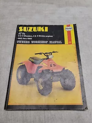 1983-85 Suzuki  Atv`s 3 & 4 Wheeler Owner`s  Workshop Service Manual Haynes 1153 • $25