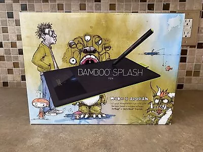 Wacom Bamboo Splash Digital Tablet And Pen Drawing Windows Mac Ctl471 Urrb-1 • $78.99