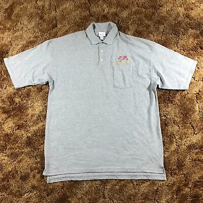 VTG B-36 Peacemaker USAF Bomber Men Sz 2XL Polo Shirt Relaxed Fit Gray Pocket • $21.99