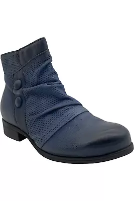 Miz Mooz Leather Wide Width Ankle Boots Sallie River • $82.99