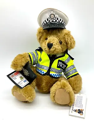 The Great British Teddy Bear Traffic Bobby Soft Toy With Warrant Card & Tags L1 • £27.99