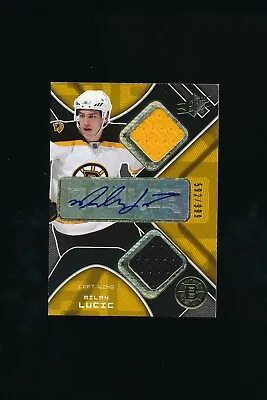 2007-08 SPX Hockey Rookie Auto Patch #206 Milan Lucic 592/999 Boston Bruins RC • $39.95