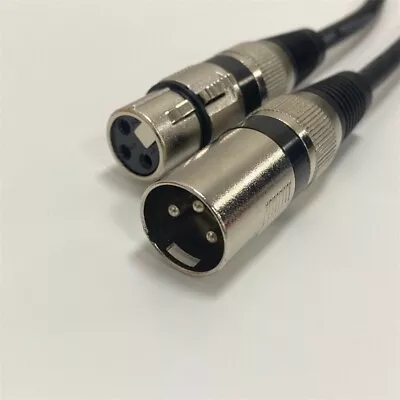 XLR Cable Male To Female M/F Audio Cable For Microphone Mixer Amplifier • £8.07