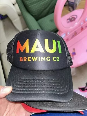 Maui Brewing Co Hat Adult Black Trucker Beer Hawaii SnapBack Foam Front IPA • $25