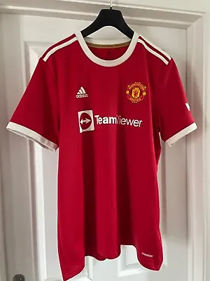 Manchester United Home Jersey Kit H31447 Adults 2021 2022 Team Viewer UK XL • £32