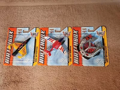 Matchbox Mbx Sky Busters  Set Of 3-aero Blast-snow Explorer-strato Saucer (2012) • $10