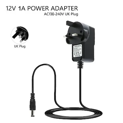 £7.15 • Buy 12V 1A AC/DC Power Supply Charger Switching Adapter Converter  UK Plug