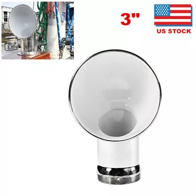 3  Round White Cowl Vent Marine Boat Yacht Stainless Steel Corrosion Resistance • $90.99