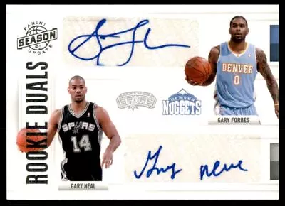 2010-11 Pan Season Upd Rookie Duals Signatures #59 Gary Neal/Gary Forbes Auto/99 • $9