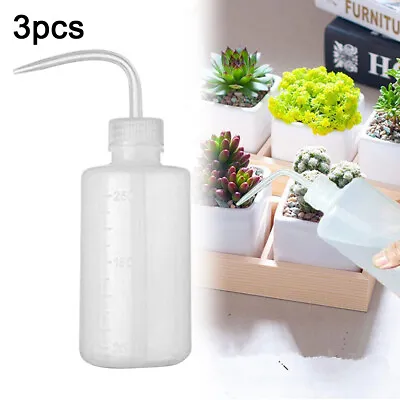3X 250ml Tattoo Squeeze Bottle Diffuser Soap Wash Lab Supply Plastic Non-Spray • £4.79
