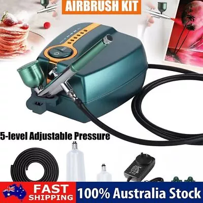 Airbrush Compressor Spray Gun Dual Action Kit Air Brush Art Tattoo Paint DIY AU • $65.05
