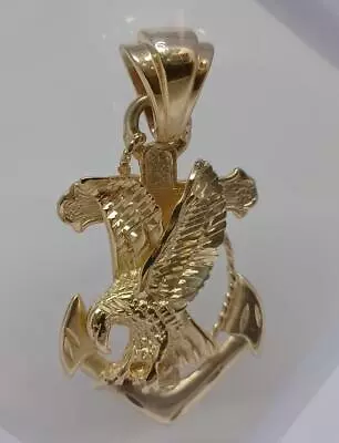 Eagle Anchor Pendant 14K Yellow Gold 10.2g (GAL141061) • $599.99