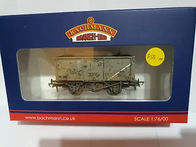 Bachmann 37-253B 16T Mineral Wagon BR Grey (weathered) OO Gauge BNIB • $55