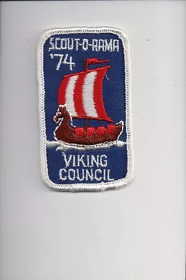 1974 Viking Council Scout-O-Rama Patch • $2.40