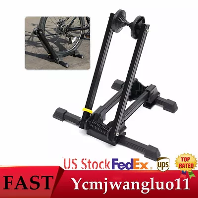 Foldable Bike Floor Parking Rack Storage Stand Bicycle Mountain Bike Holder US • $26.60