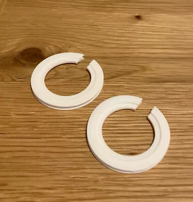 2 X Lampshade Adaptor Reducer Ring Converts Large Euro Shade Size To UK Fitting • £3.99