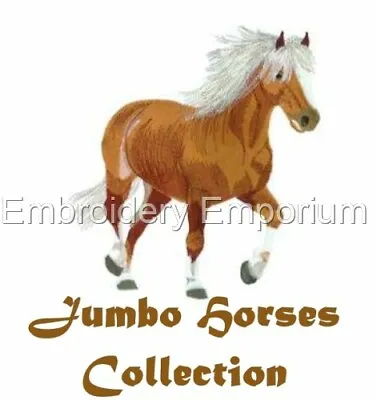 £6.95 • Buy Jumbo Horses Collection - Machine Embroidery Designs On Cd/usb