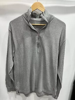 Givenchy For Singapore Airlines Gray 1/4 Zip Pullover Sweater/Sweatshirt  Sz M • $17