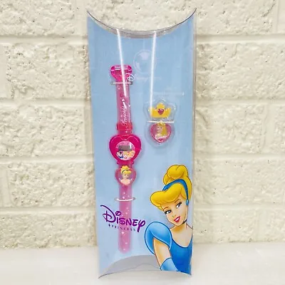 NEW‼ Disney Store Princess Cinderella Pink Heart Watch W/ Interchangeable Charms • $11.95