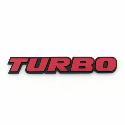 $11.78 • Buy 3D Aluminum Emblem Badge Sticker Decal Car Turbo Red For VW Volvo IX35 K  AT2