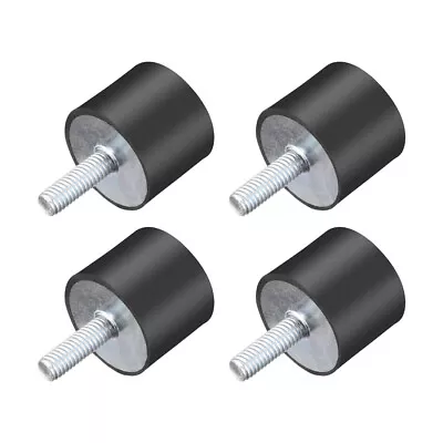 4pcs M6 Thread Rubber Mounts Vibration Isolators Cylindrical Shock Absorber • $16.28