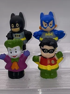 $11 • Buy Fisher Price Little People Super Heroes - Joker Batman Batgirl Robin