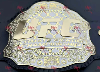 UFC ULTIMATE FIGHTING CHAMPIONSHIP TITLE REPLICA BELT 2MM Brass Dual Plate Adult • $144.99